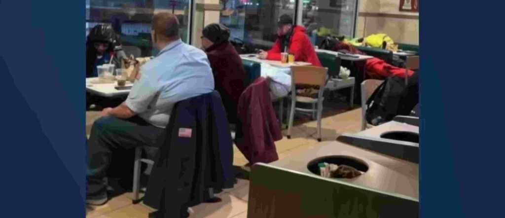 McDonald’s Workers Open Their Restaurant as a 24-hour Storm Shelter During Blizzard in North East