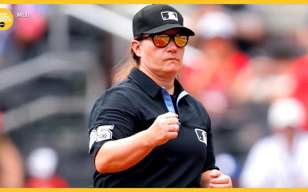 She Made History as Major League Baseball’s First Female Umpire–Walking on The Field to Huge Cheers