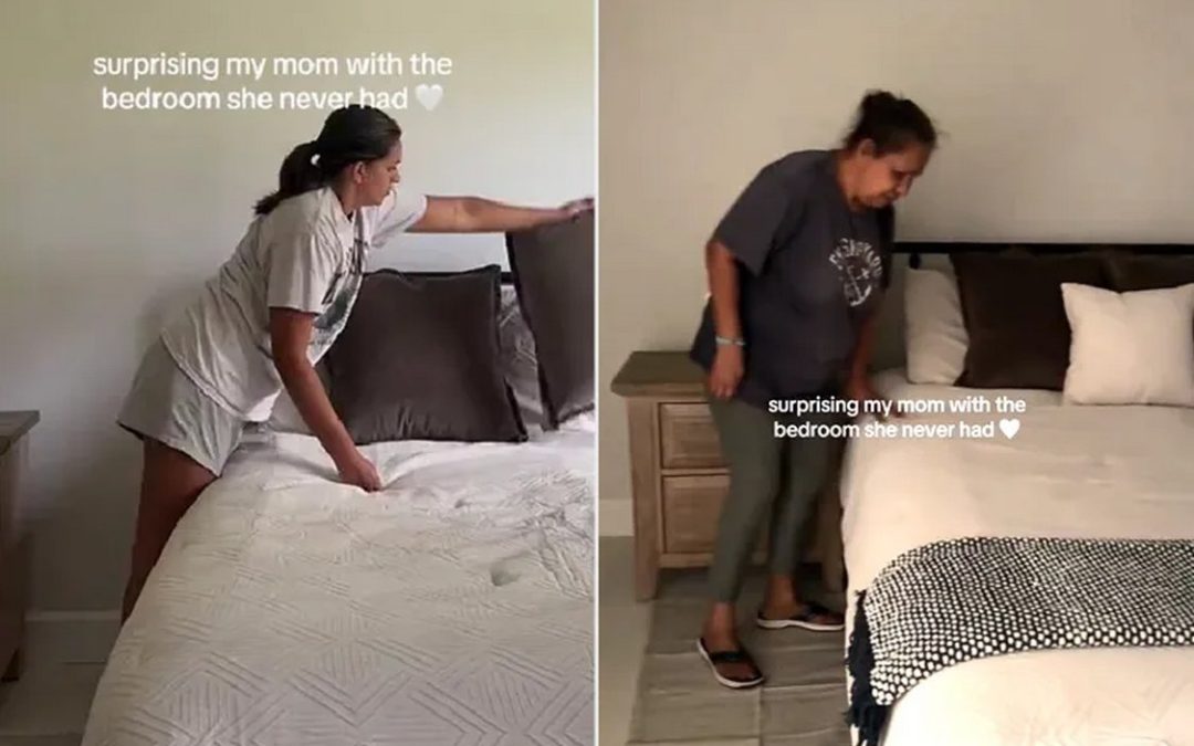 Woman Surprises Her Mother with the Bedroom She Never Had After Years ‘in and out of Homelessness’