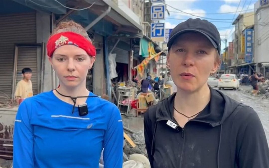 Thousands Including Visitors Volunteer in Taiwan to Help Flood Victims Following Typhoon and Flood
