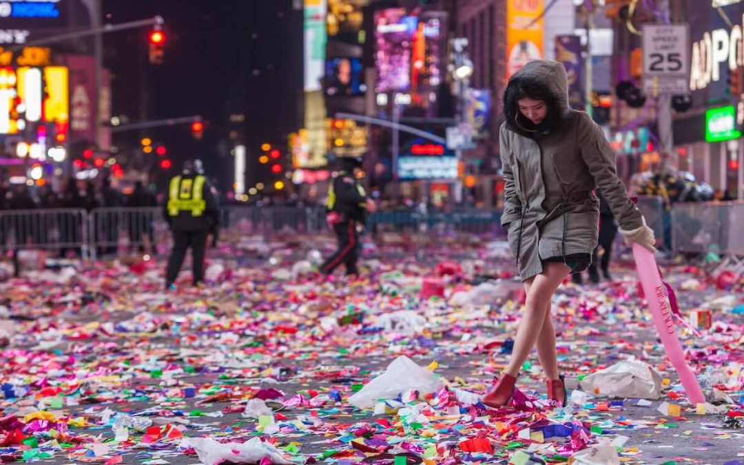 Thousands of Positive Messages Rained Down with Times Square Confetti to Ring in the New Year
