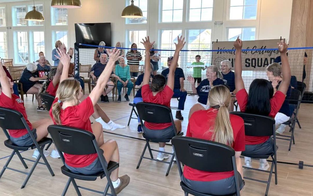 High Schoolers and Seniors Build Unlikely Friendships Through Chair Volleyball